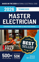 Load image into Gallery viewer, 2026 Tennessee Master Electrician Exam Prep and Study Guide + Flash Card Combo: 12 Practice Exams +2 Full Final Exams: Trusted by 50k Electricians