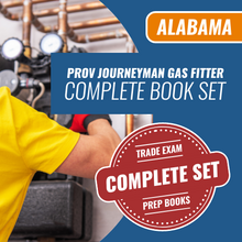 Load image into Gallery viewer, Contractor Exam Preps - Alabama Prov Journeyman Gas Fitter Complete Book Set. Trade Exam Complete Set Prep Books. We are the exam pros for all your trades licensing needs.