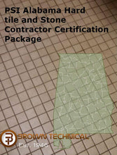Load image into Gallery viewer, PSI Alabama Hard tile and Stone Contractor Certification Package