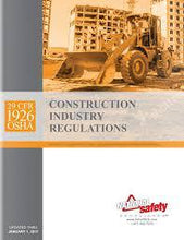 Load image into Gallery viewer, Code of Federal Regulations, (OSHA) 29 Part 1926, 2017 (Revised July 1, 2017)