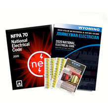 Load image into Gallery viewer, WYOMING 2020 JOURNEYMAN ELECTRICIAN EXAM PREP PACKAGE