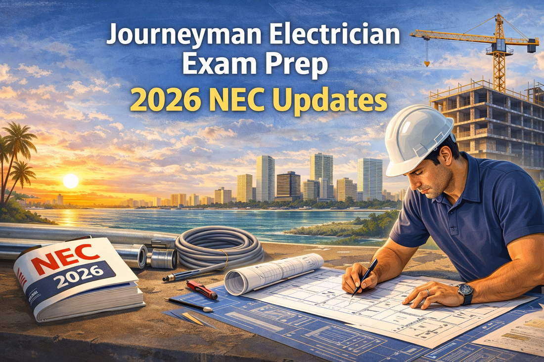 Journeyman Electrician Exam Prep 2026 NEC Updates