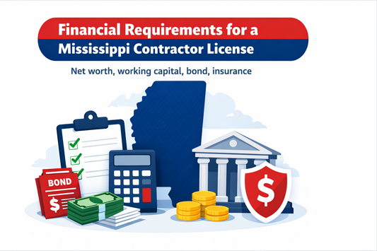 Financial Requirements for a Mississippi Contractor License