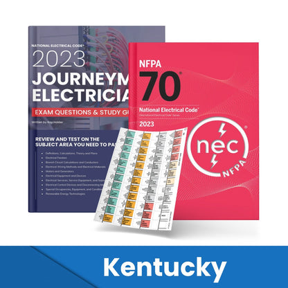 2023 Kentucky Journeyman Electrician Study Guide & National Electrical Code Combo with Tabs (Based on the 2023 NEC)