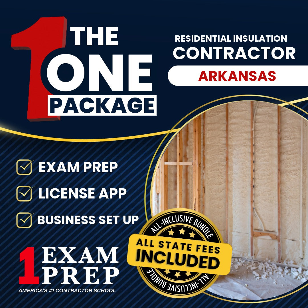 The 1 Package: All-Inclusive Arkansas Residential Insulation Contractor Exam, Licensing & Business Setup Solution