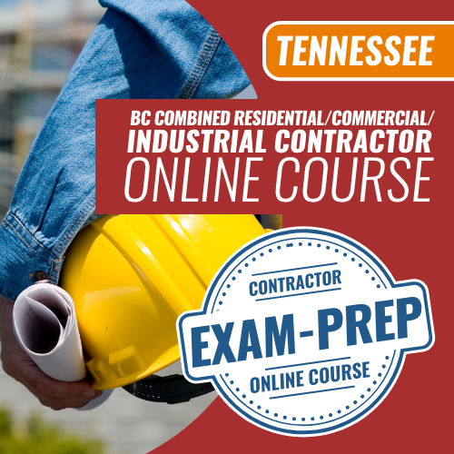 Tennessee BC Combined Residential / Commercial / Industrial Contractor - Online Exam Prep Course (Prov)