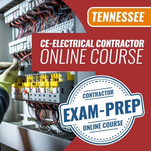 Tennessee CE Electrical Contractor - Online Exam Prep Course (Prov)