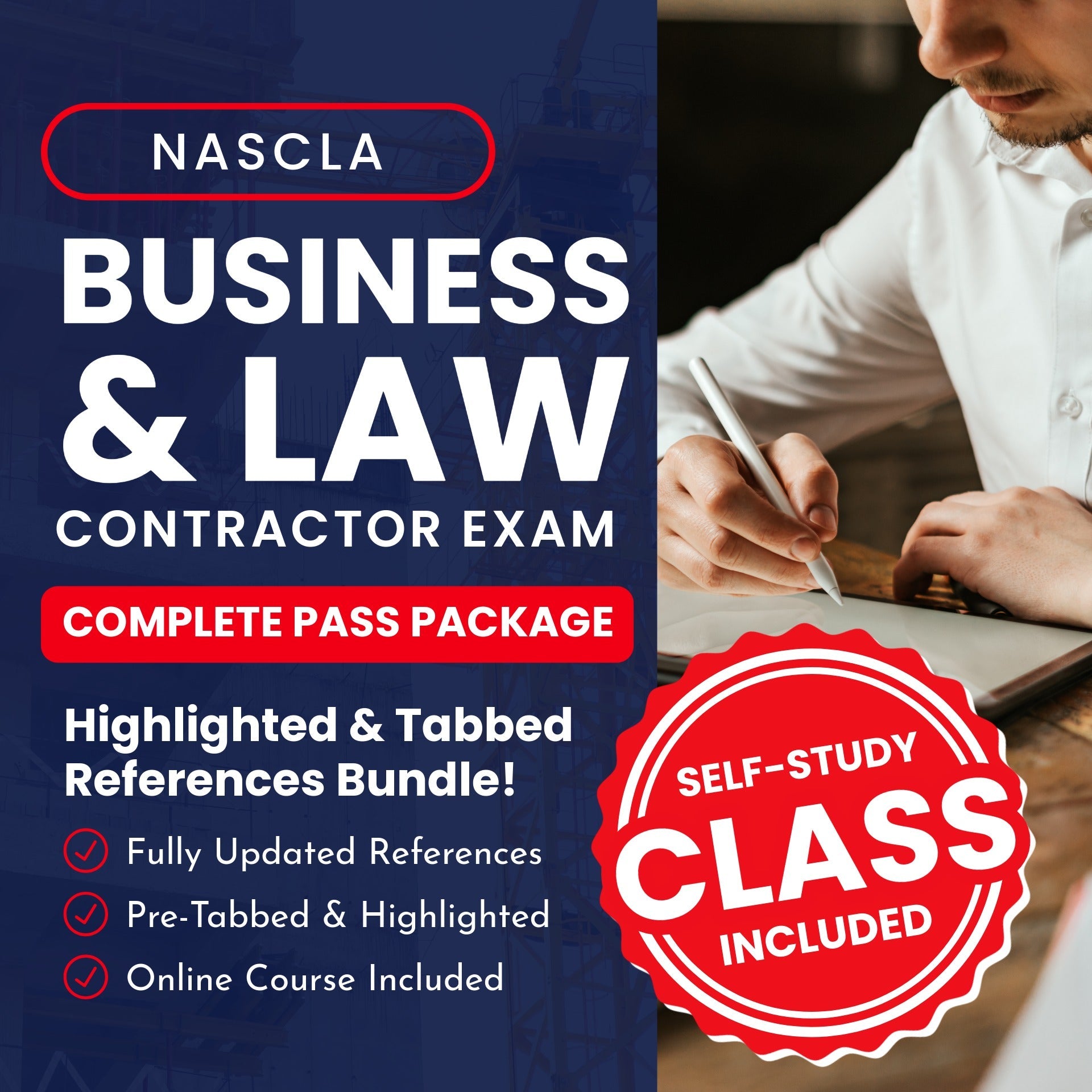 NASCLA Business Basic Edition Contractor Exam Complete Pass Package