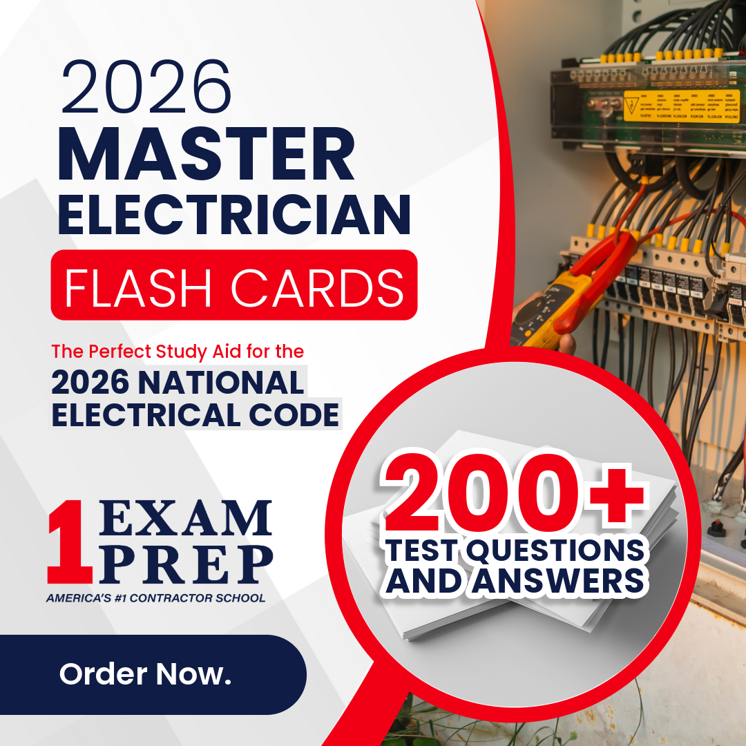 2026 Master Electrician Exam Flash Cards 200+