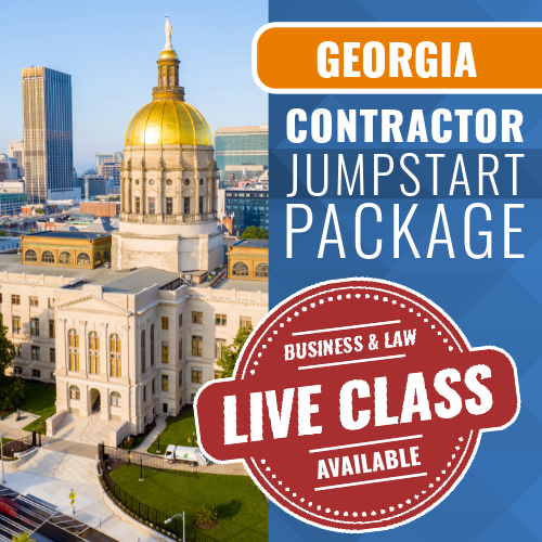 Georgia Building Contractor License Jumpstart Package