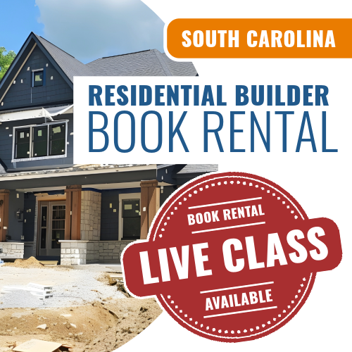 South Carolina Residential Builder - Book Rental Package