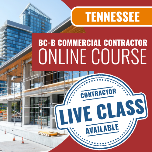 Tennessee BC-B Commercial Contractor - Online Exam Prep Course