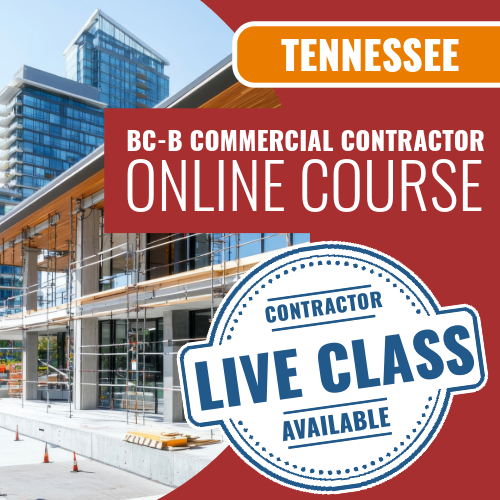 Tennessee BC-B Commercial Contractor - Online Exam Prep Course (Prov)