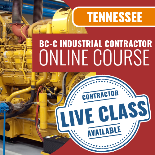 Tennessee BC-C Industrial Contractor - Online Exam Prep Course (Prov)