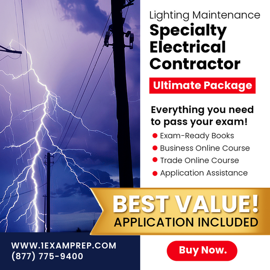Florida Lighting Maintenance Specialty Electrical Ultimate Exam Prep Rental Package