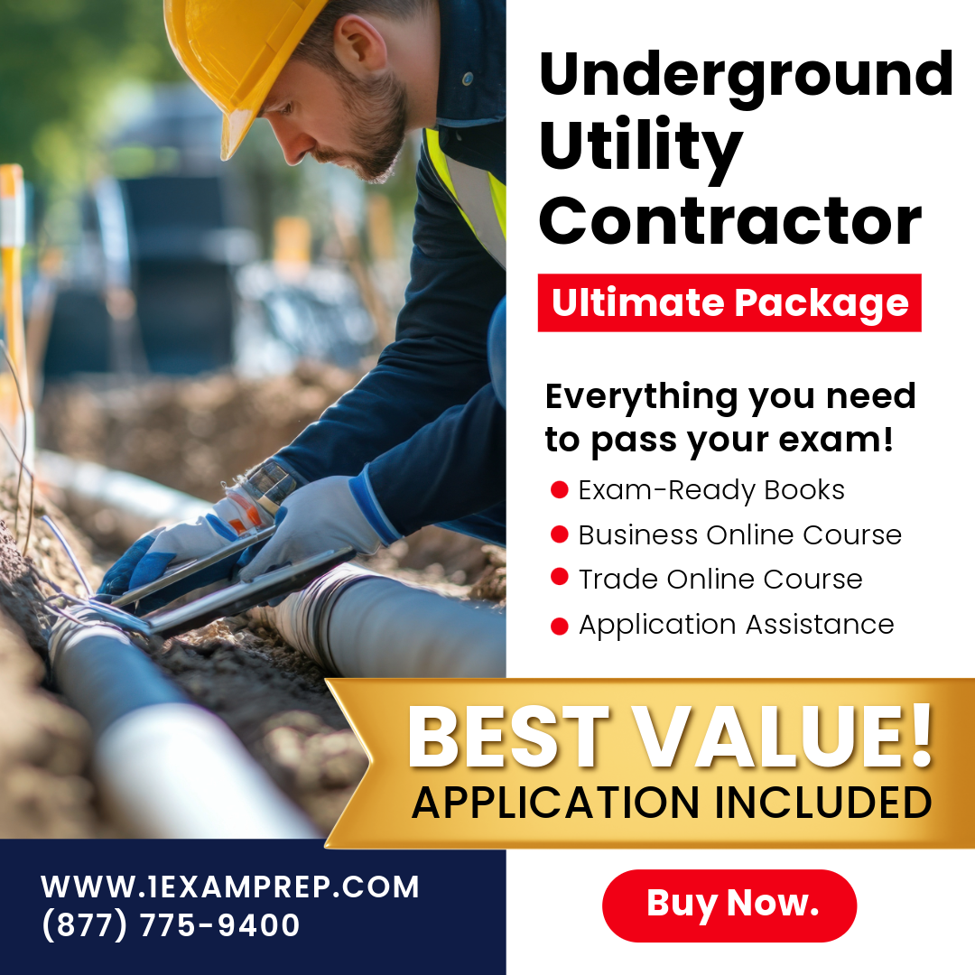 Florida Underground Utility Ultimate Exam Prep Rental Package