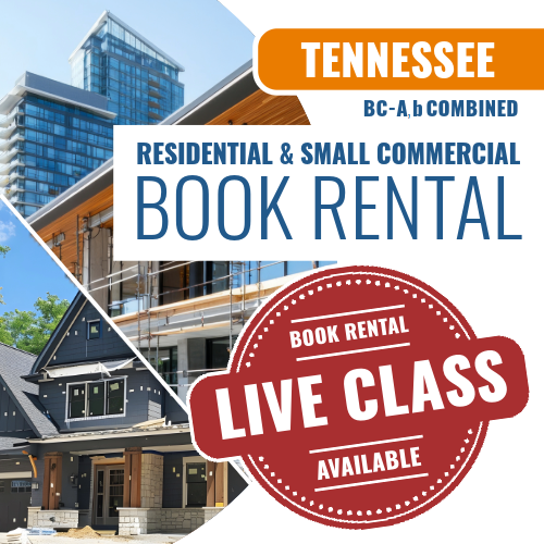 Tennessee BC-A, b (sm) Combined-Residential / Small Commercial Contractor - Book Rental Package (Prov)