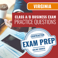Virginia Class A/B Business Exam - Online Practice Questions