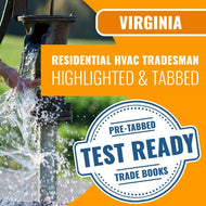 Virginia Residential HVAC Tradesman Highlighted & Tabbed Book Package