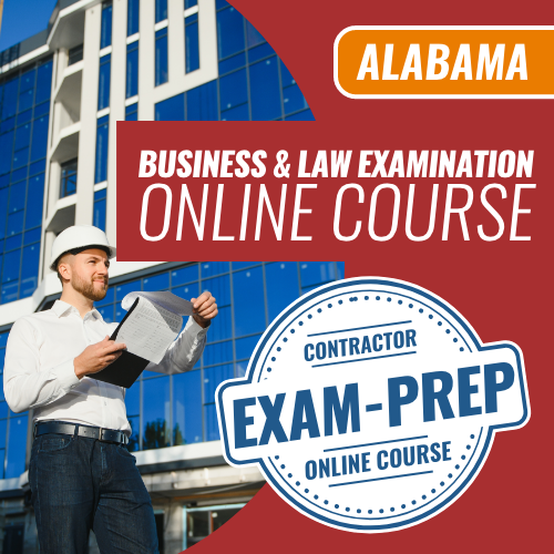Contractor Exam Prep - Alabama Business and Law Examination Online Course. Contractor Exam Prep Online Course. We are the exam pros for all your trades licensing needs nationwide.