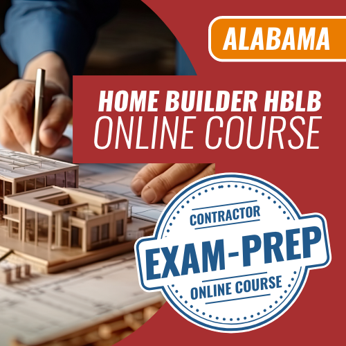 Alabama Home Builder HBLB Contractor Exam - Online Exam Prep Course