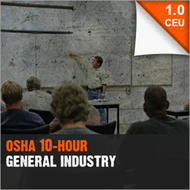 OSHA 10Hour General Industry OSHA10 GI