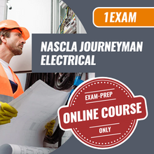 Load image into Gallery viewer, Contractor Exam Preps NASCLA Journeyman Electrical online course only. Take your electrical career to the level with the number one exam prep company in the nation. 

