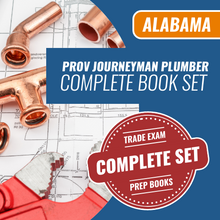 Load image into Gallery viewer, Contractor Exam Preps - Alabama Prov Journeyman Plumber Complete Book Set. Trade Exam Complete Set Prep Books. We are the exam pros for all your trades licensing needs.
