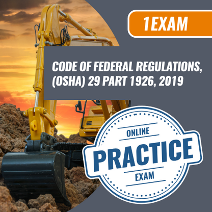 Code of federal regulations (OSHA) 19 Part 1926, 2019. Contractor Exam Prep is the number exam prep provide of the nation. Everything from electrical to general contracting, we've got you covered.