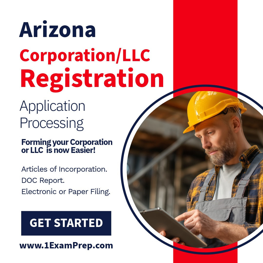 Arizona Corporation or LLC Filing Registration Setup