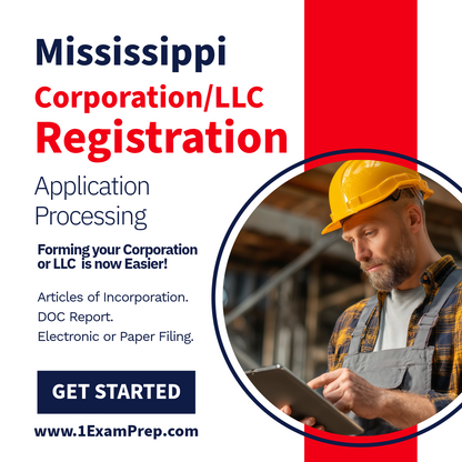 Mississippi Corporation or LLC Filing Registration Formation Setup