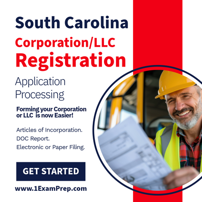 South Carolina Corporation or LLC Filing Registration Formation Setup