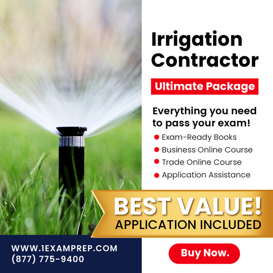 Florida Irrigation Contractor Ultimate Exam Prep Rental Package