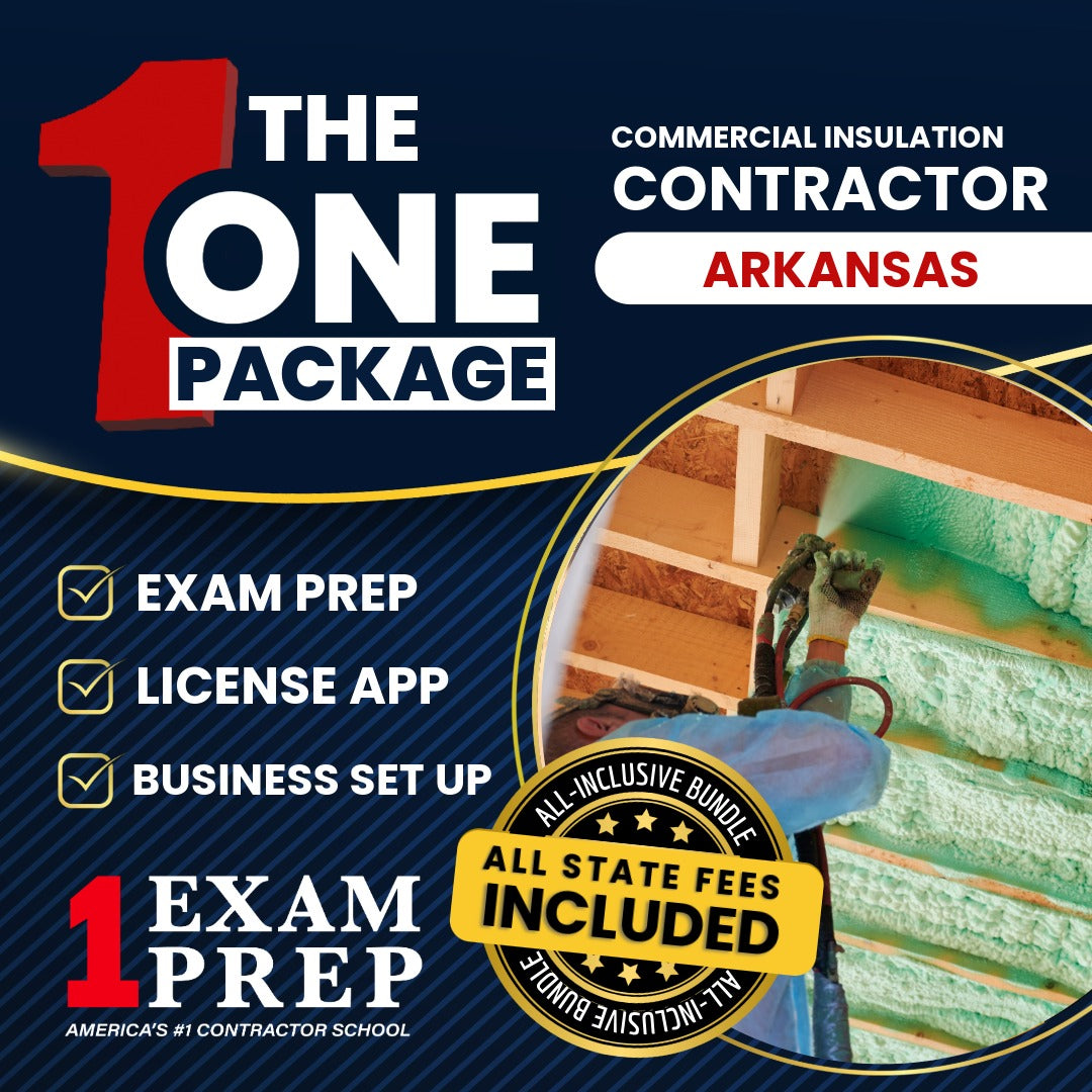 The 1 Package: All-Inclusive Arkansas Commercial Insulation Contractor Exam, Licensing & Business Setup Solution