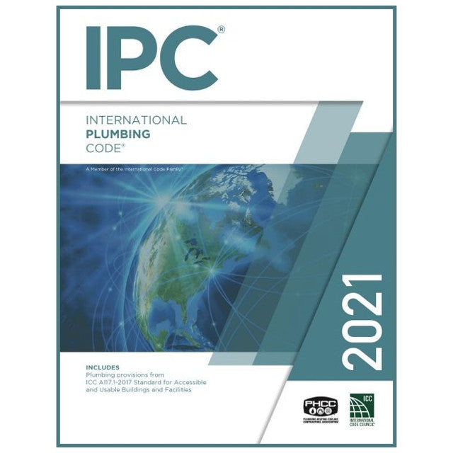 2021 International Plumbing Code product artwork hosted by Contractor Exam Preps, relevant to journeyman plumbing study but supplemental for the 2018 ICC G28 exam