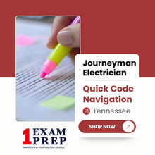 Load image into Gallery viewer, Tennessee Journeyman Electrician Quick Code Navigation 2026 NEC
