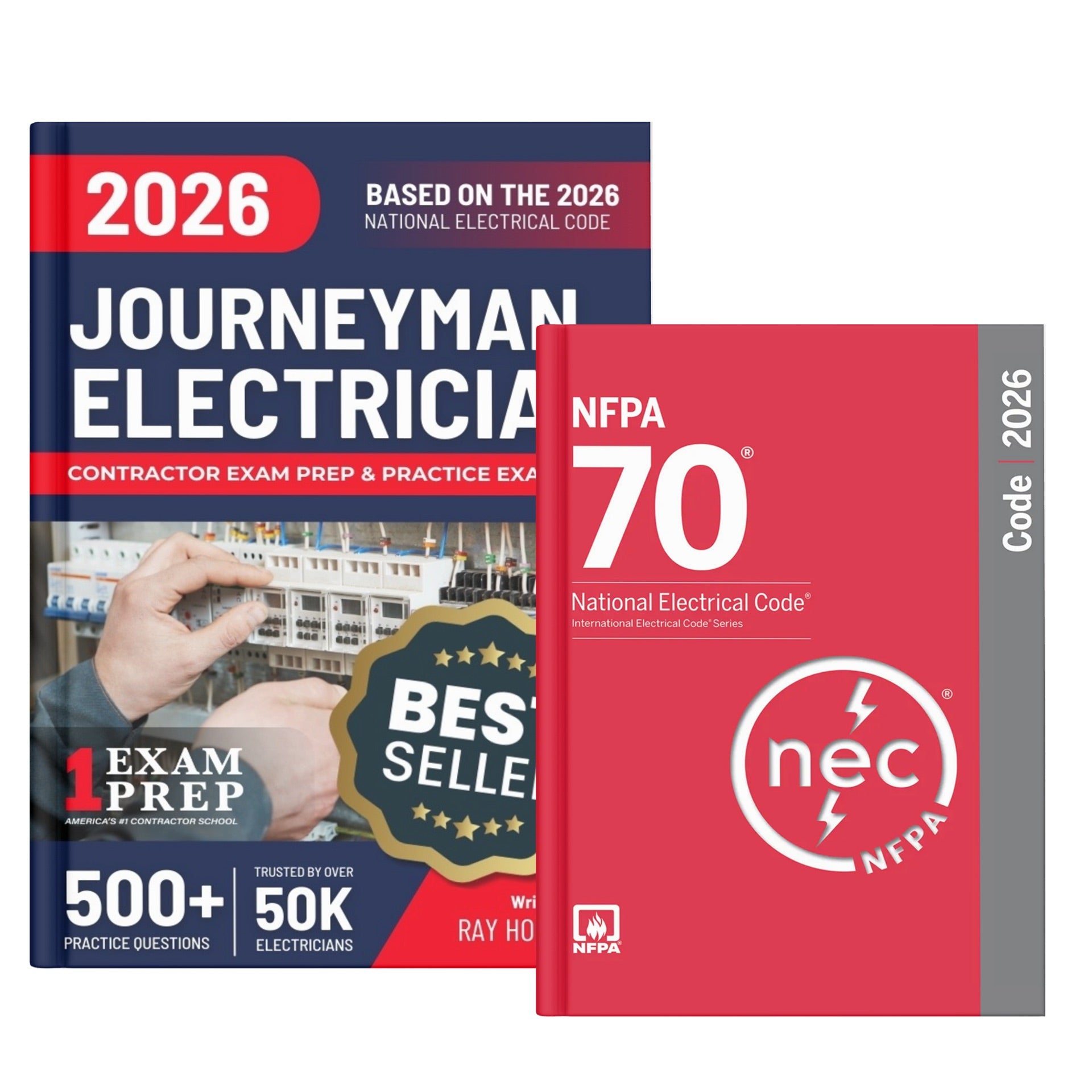 2026 Journeyman Electrician Study Guide & National Electrical Code Combo (Based on the 2026 NEC)