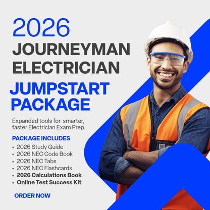 2026 Journeyman Electrician Exam Prep Study Guides & Code Book Ultimate Combo (Based on the 2026 NEC)