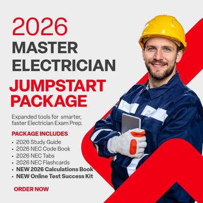 2026 Master Electrician Exam Prep Study Guides & Code Book Ultimate Combo (Based on the 2026 NEC)