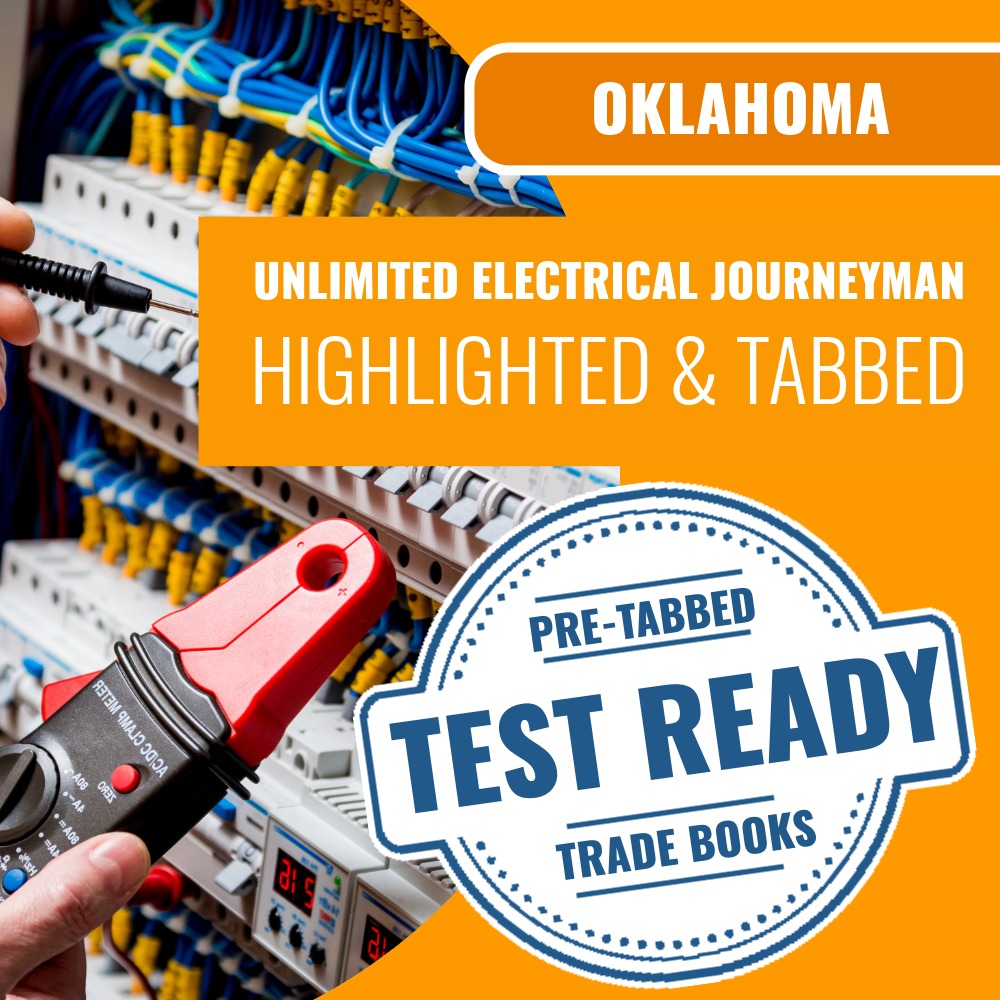 Oklahoma Unlimited Electrical Journeyman Contractor Highlighted & Tabbed Book Package