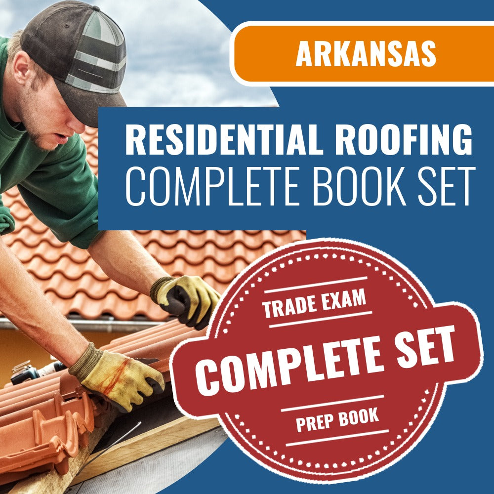 Arkansas Residential Roofing & Roof Decks Contractor Exam Book Package