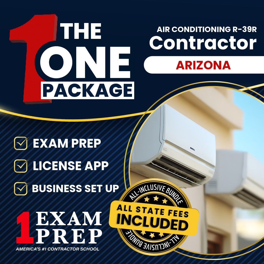 The 1 Package: All-Inclusive Arizona Air Conditioning and Refrigeration Residential Contractor (R-39R) Exam, Licensing & Business Setup Solution