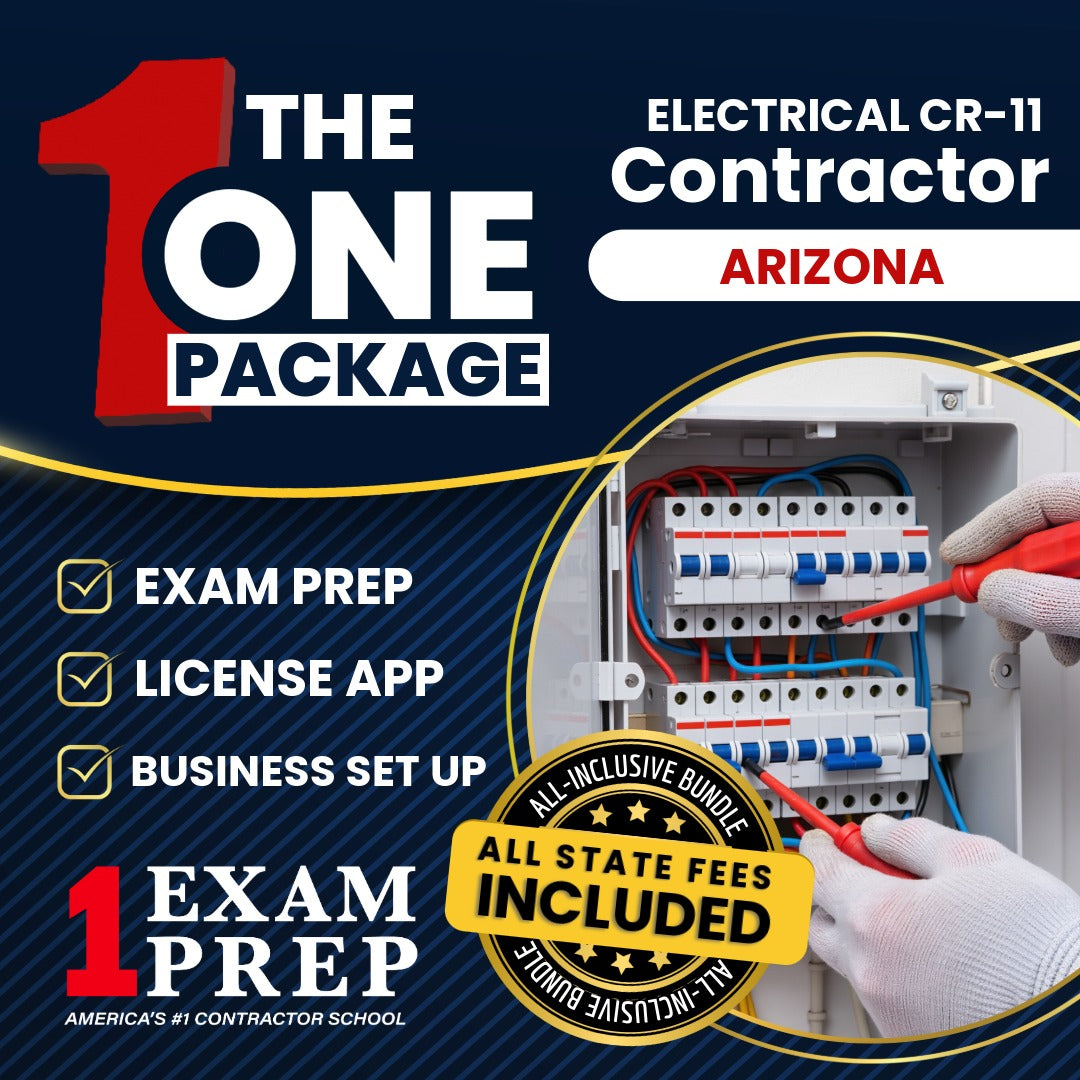 The 1 Package: All-Inclusive Arizona Electrical Residential / Commercial Contractor (CR-11) Exam, Licensing & Business Setup Solution