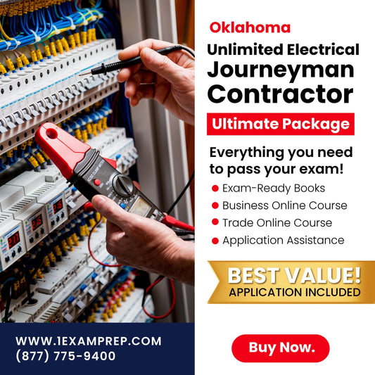 Oklahoma Unlimited Electrical Journeyman Ultimate Exam Prep Rental Package