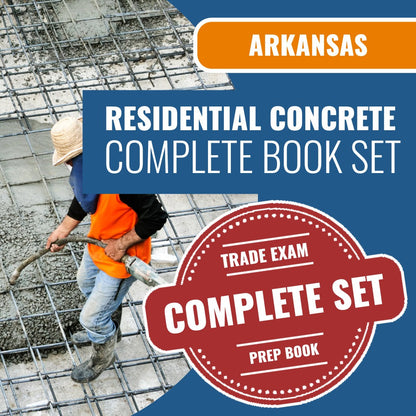 Arkansas Residential Concrete Contractor Exam Book Package