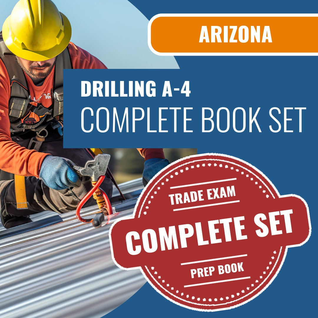 Arizona Drilling Commercial Contractor (A-4) Exam Book Package