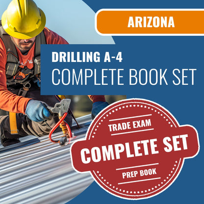 Arizona Drilling Commercial Contractor (A-4) Exam Book Package