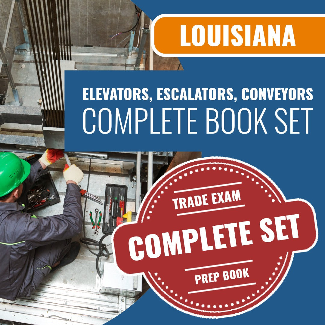 Louisiana Elevators, Escalators, Conveyors Contractor Exam Book Package