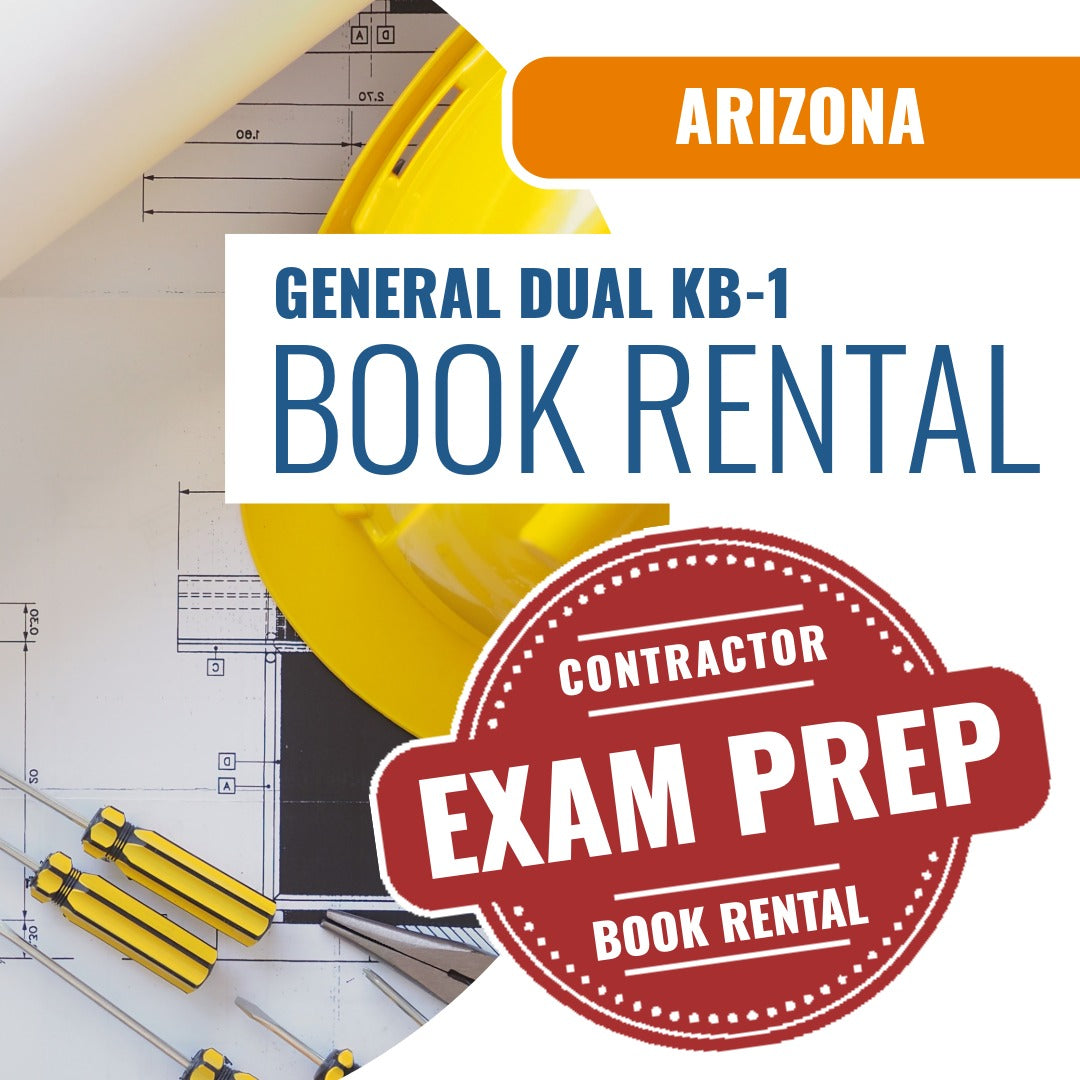 Arizona General Dual Residential / Commercial Contractor (KB-1) - Books & Courses Rental Package