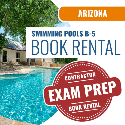 Arizona General Swimming Pool Residential Contractor (B-5) - Books & Courses Rental Package